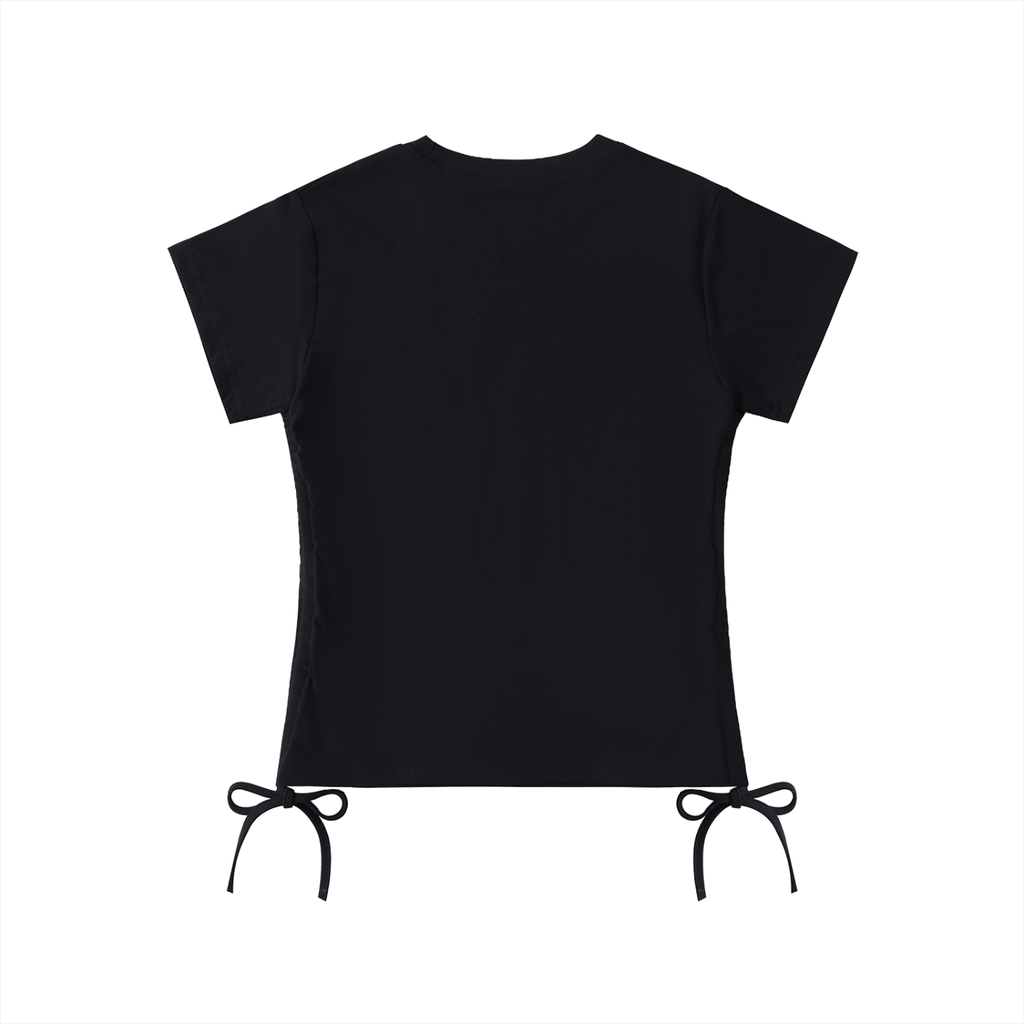 "STOP. DROP. PRAY" — Women’s Essential Drawstring T-Shirt