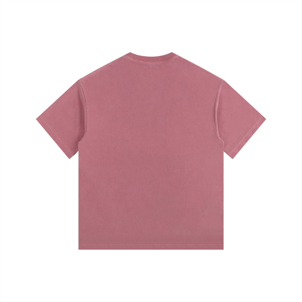 Chapter X Verse Co. Unisex Vintage Washed Oversized Cotton T-Shirt (Ruby Red Text)