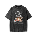 “Me, Running to Jesus” Girl's Snow Washed Kids’ T-Shirt | Anime Girl