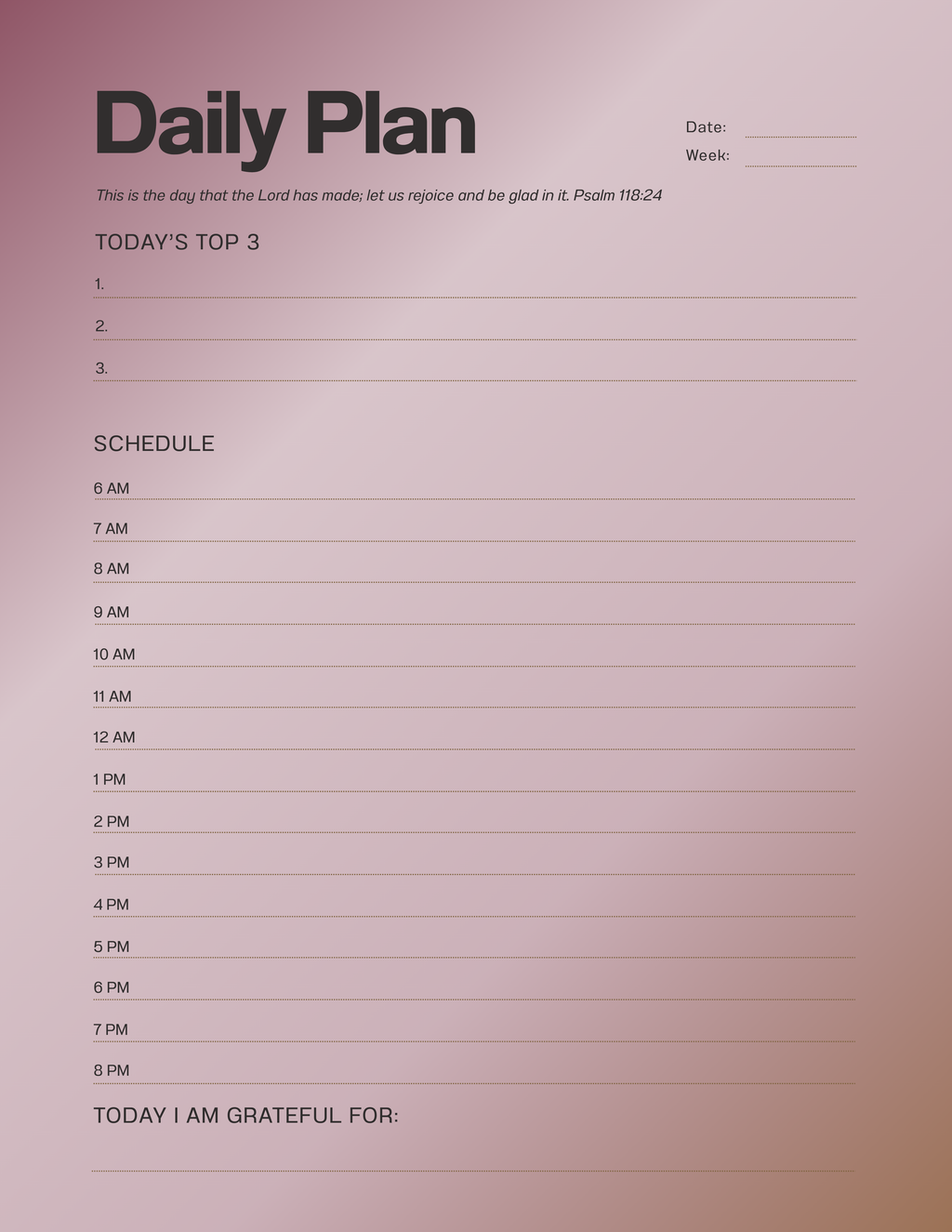 XOXO Journal Co. X Daily Planner "The Child of God Edit II"