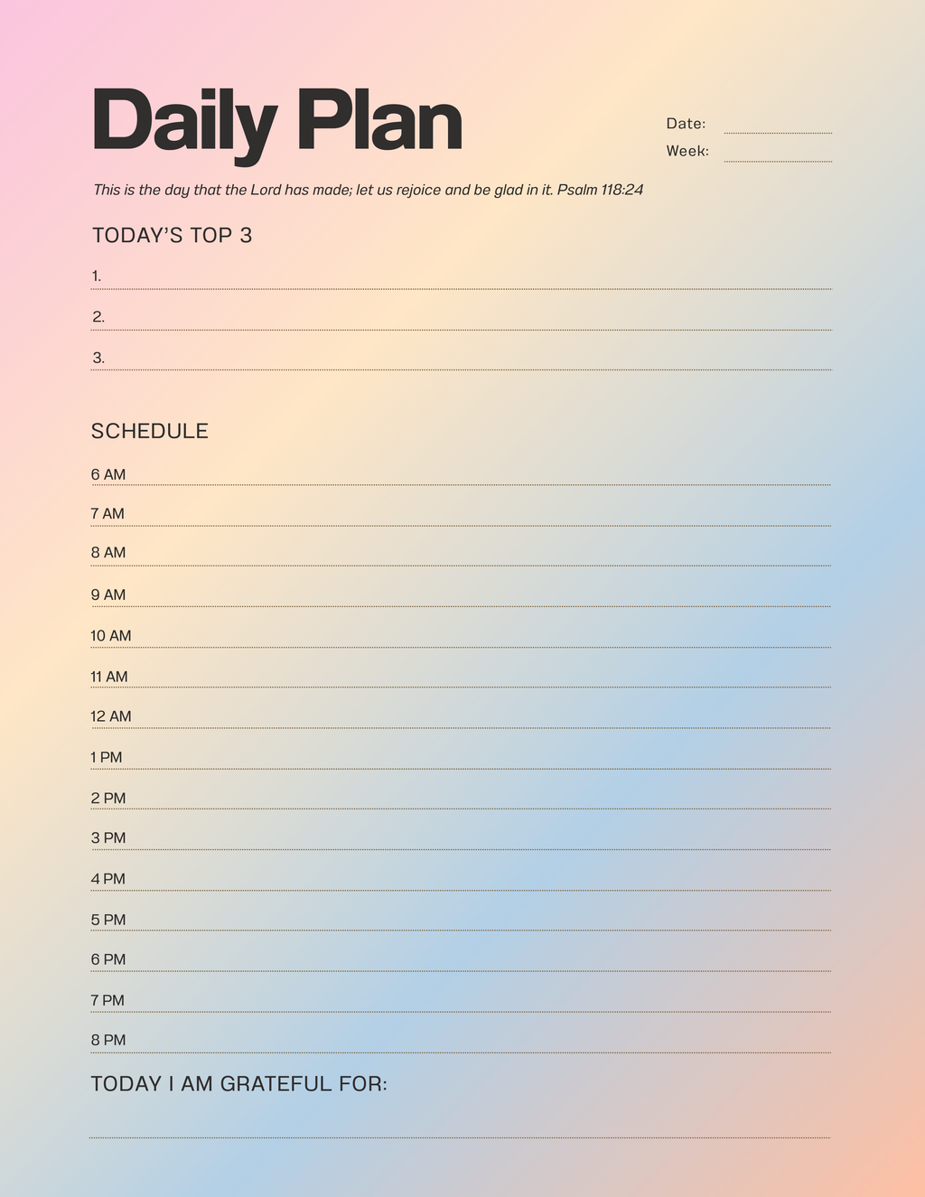 XOXO Journal Co. X Daily Planner "The Child of God Edit I"