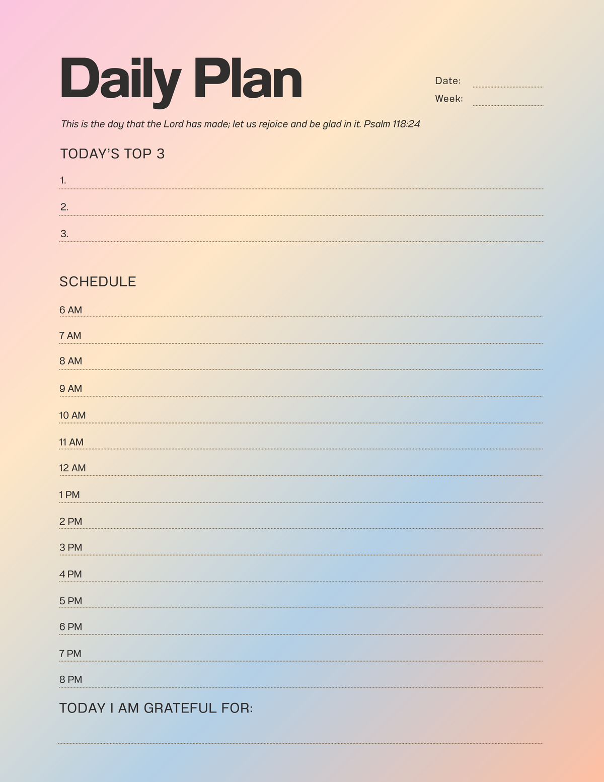 XOXO Journal Co. X Daily Planner "The Child of God Edit I"