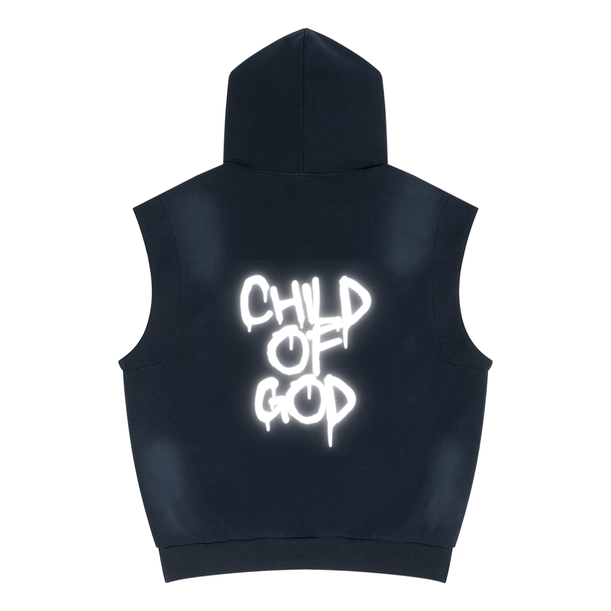 Child of God”  Men's Vintage Wash Sun-Fade Sleeveless Hoodie