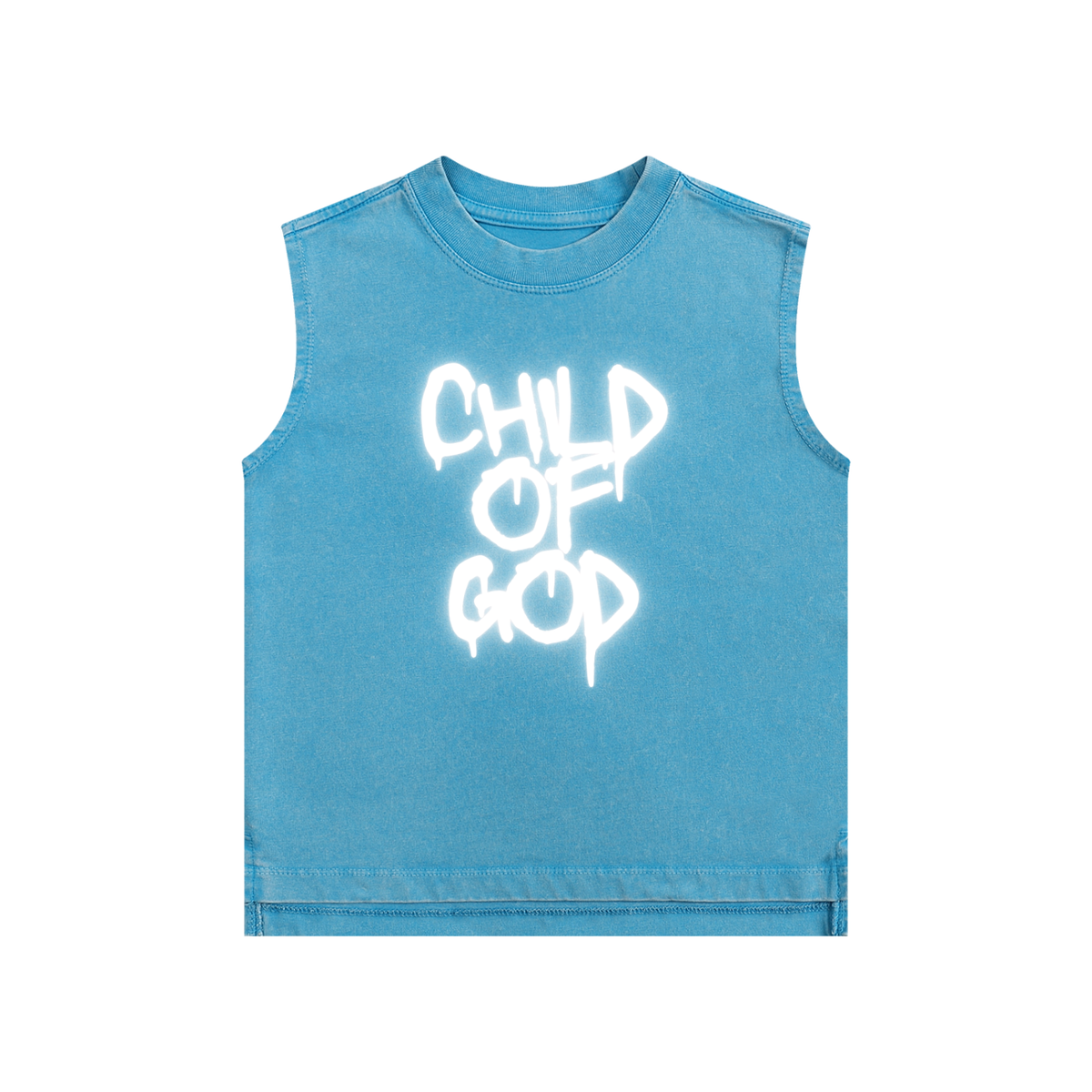 "Child of God" Snow Washed Kids' Tank Top | Unisex
