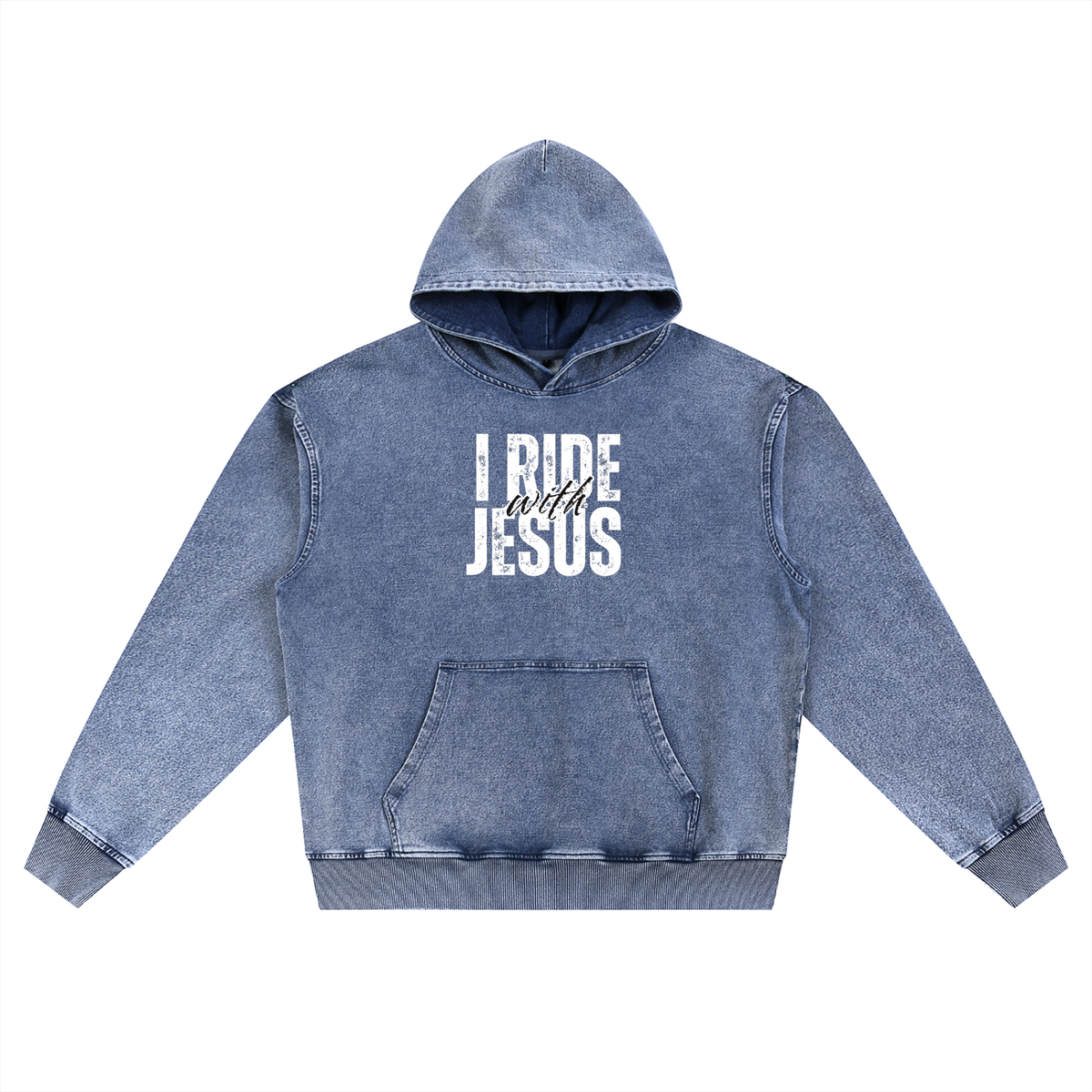 “I Will Preach the Gospel” Snow Wash Oversized Hoodie | Unisex