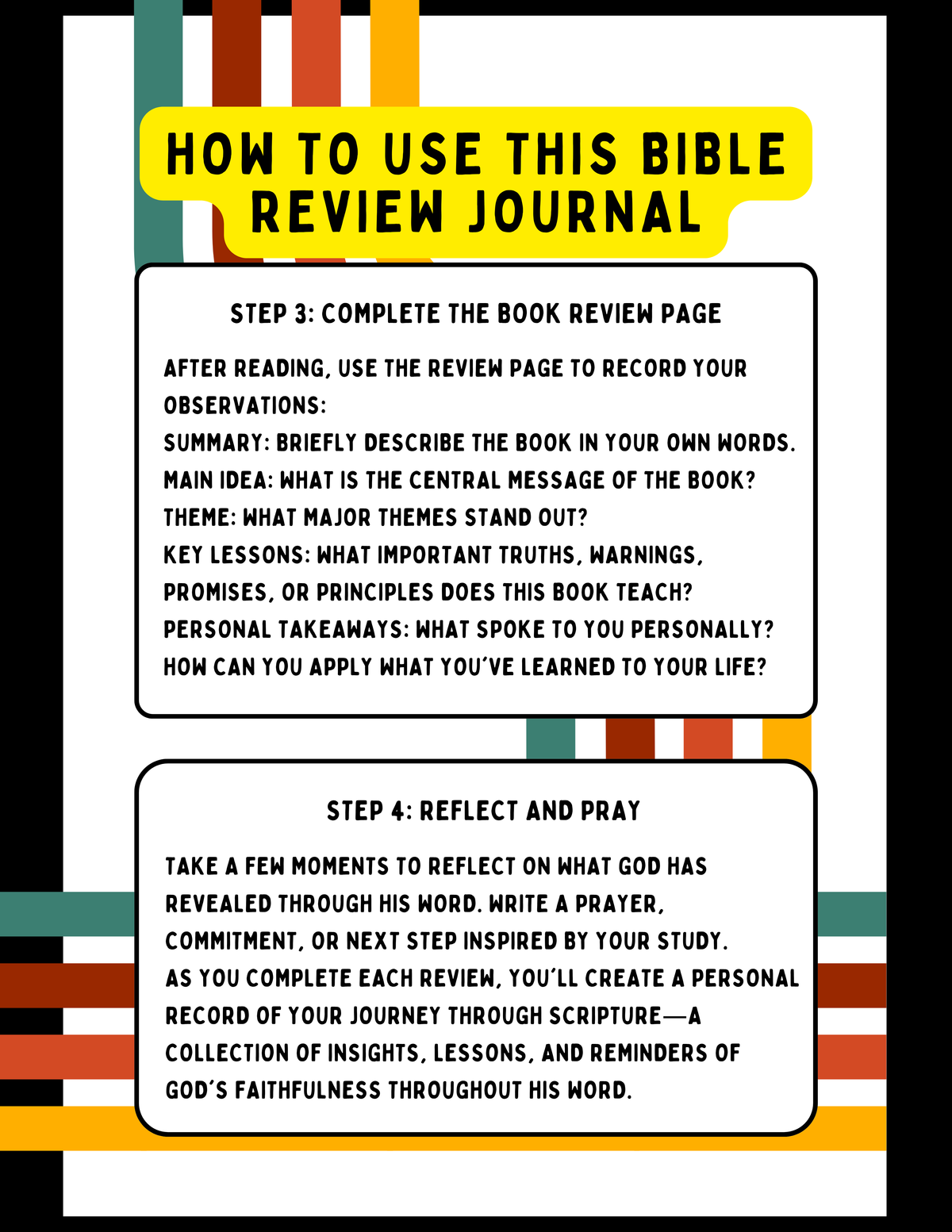 XOXO Journal Co. X Just Stuff "The Bible Review Edit I"