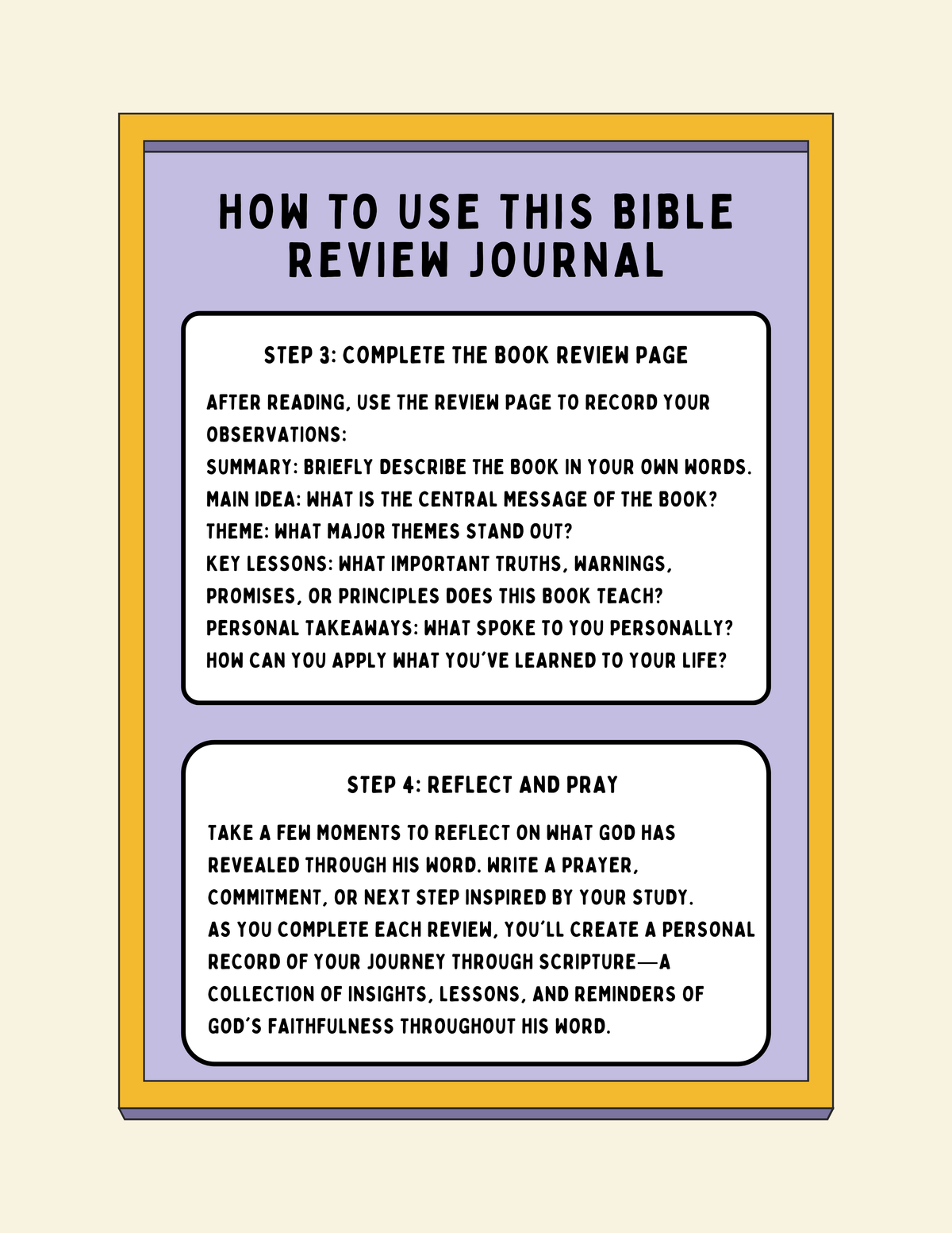 XOXO Journal Co. X Just Stuff "The Bible Review Edit II"