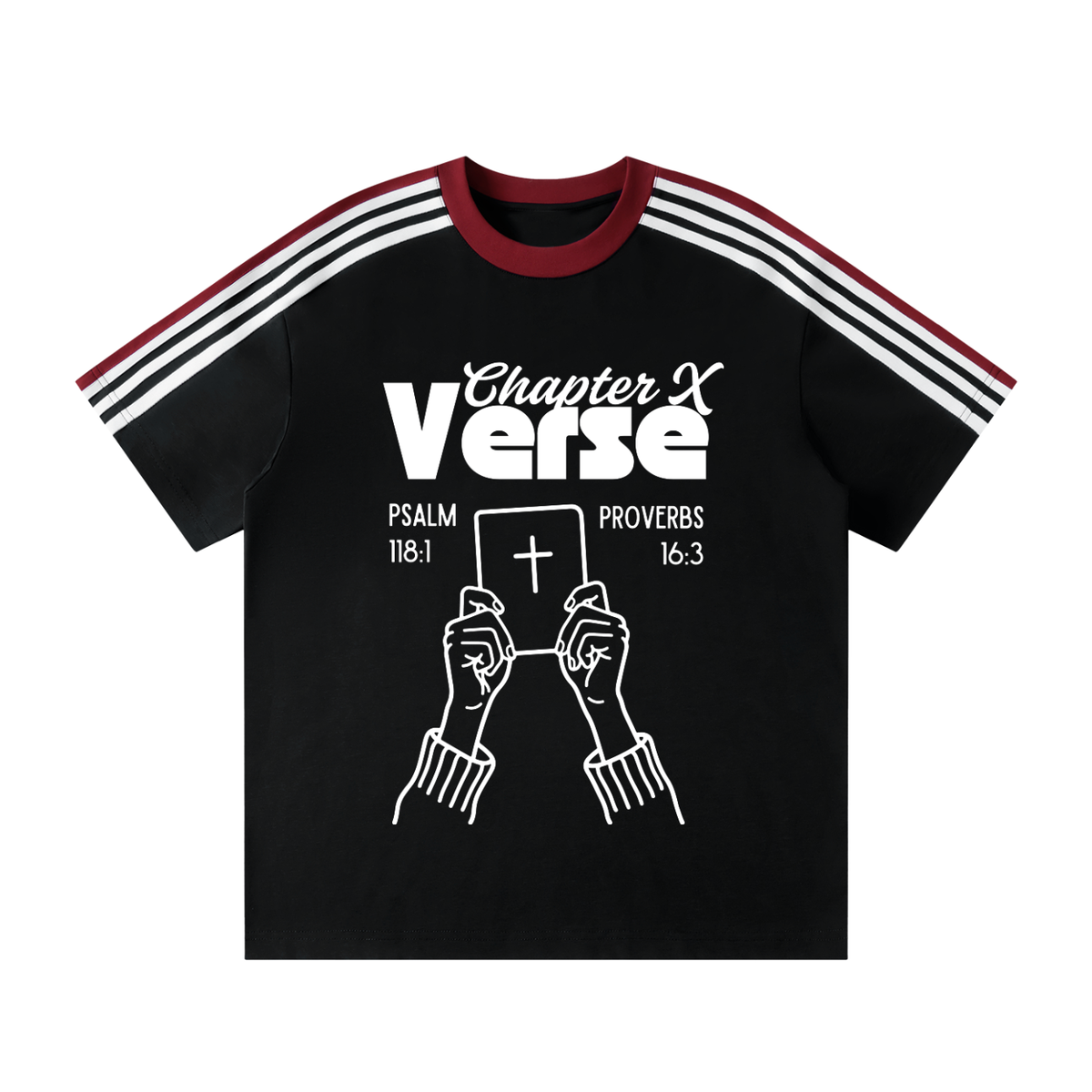 Chapter X Verse Co. Unisex Colorblock Striped T-Shirt