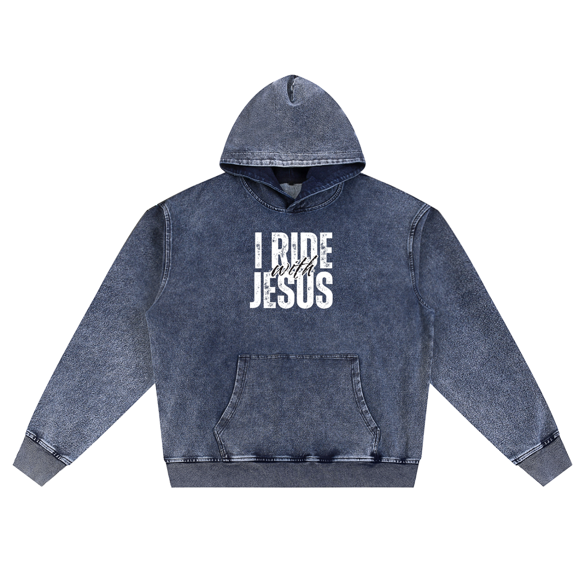 “I Will Preach the Gospel” Snow Wash Oversized Hoodie | Unisex