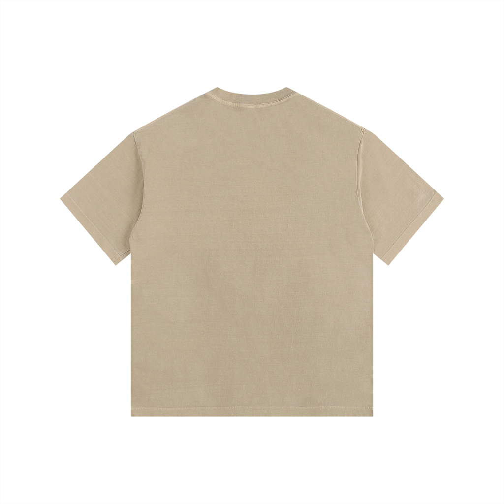 "Me, Running to Jesus" Men's Vintage Washed Oversized Cotton T-Shirt | Black Text & Fox |  Boy