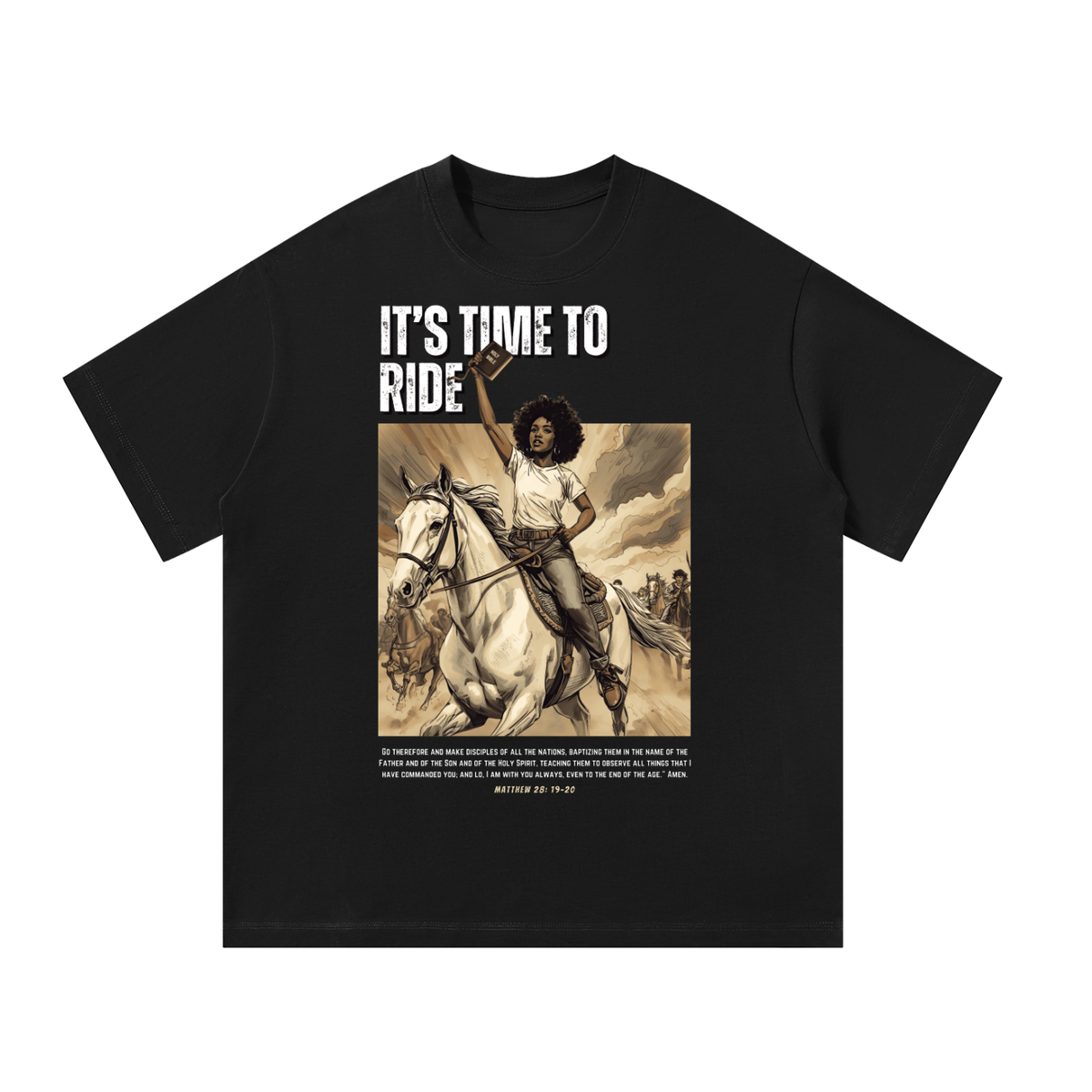 "It's Time to Ride" Unisex Oversized T-Shirt