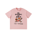 "Me, Running to Jesus" Girl's Solid Crewneck T-Shirt | Red Panda | Girl