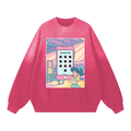 “Called By God” Anime Women’s Sunfade Drop-Shoulder Cotton Sweatshirt