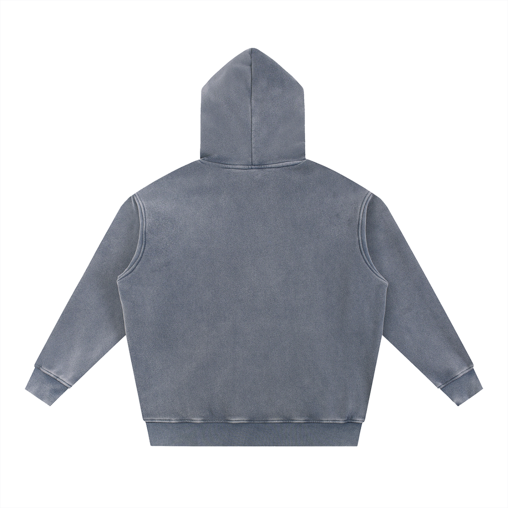 "I Ride with Jesus" Snow Wash Fleece Oversize Hoodie