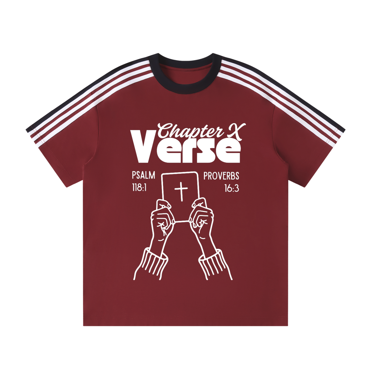 Chapter X Verse Co. Unisex Colorblock Striped T-Shirt