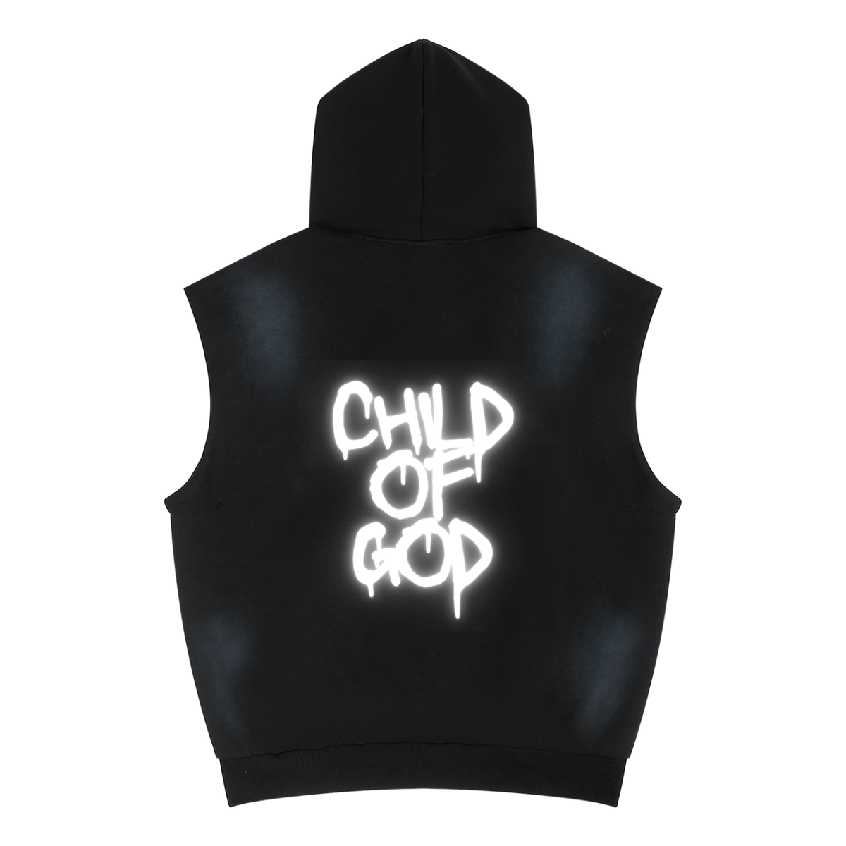 Child of God”  Men's Vintage Wash Sun-Fade Sleeveless Hoodie