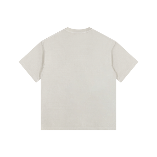 "Me, Running to Jesus" Men's Vintage Washed Oversized Cotton T-Shirt | Black Text & Fox |  Boy