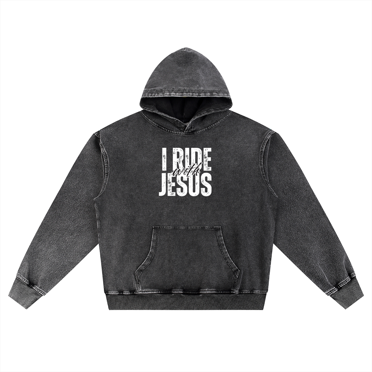 “I Will Preach the Gospel” Snow Wash Oversized Hoodie | Unisex