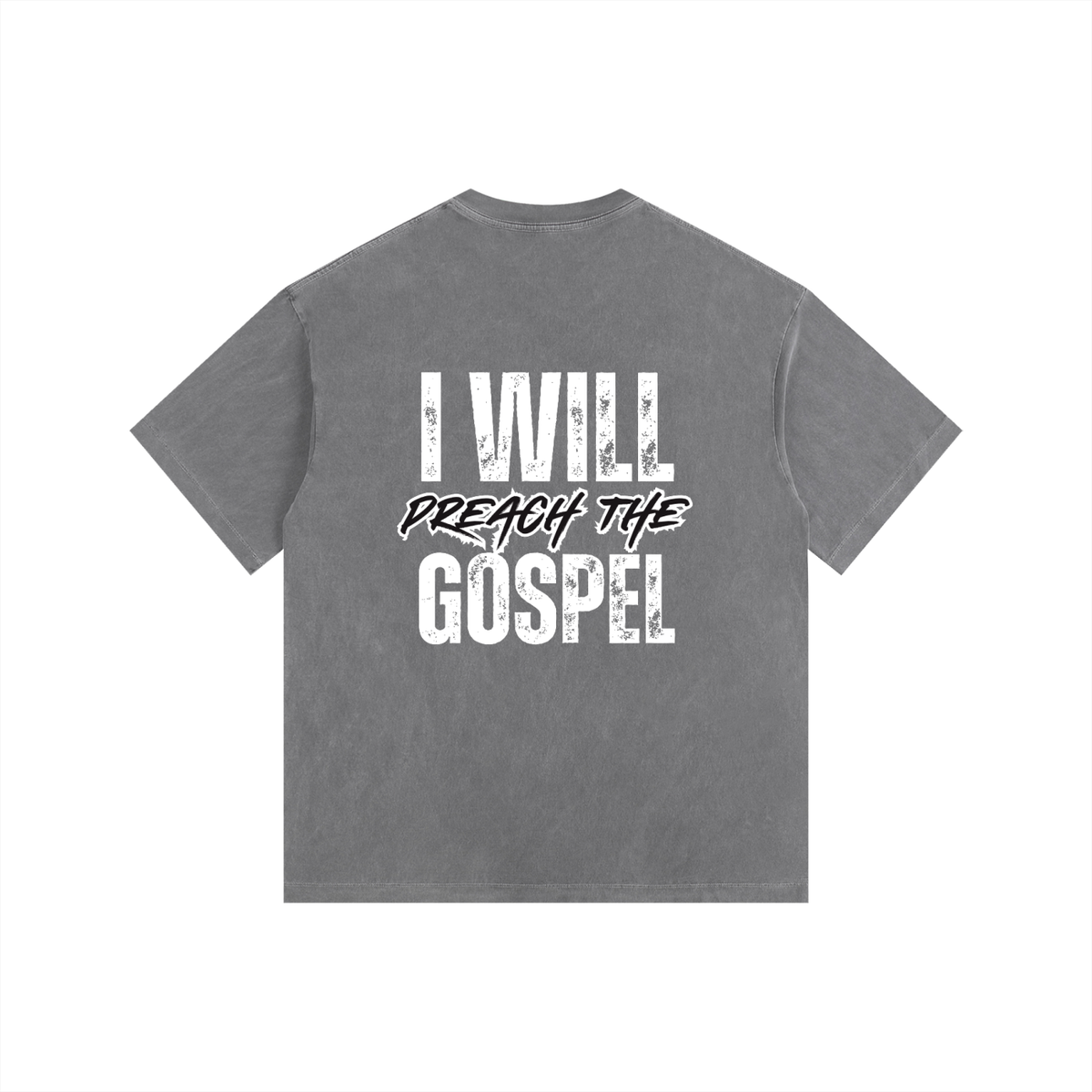 "I AM CALLED" Vintage Washed Oversized Cotton T-Shirt