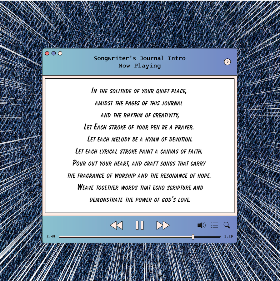 XOXO Journal Co. X. M.I.N.I.S.T.R.Y. "A Songwriter's Journal Edit II"