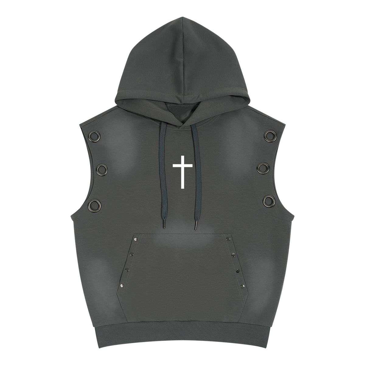 Child of God”  Men's Vintage Wash Sun-Fade Sleeveless Hoodie