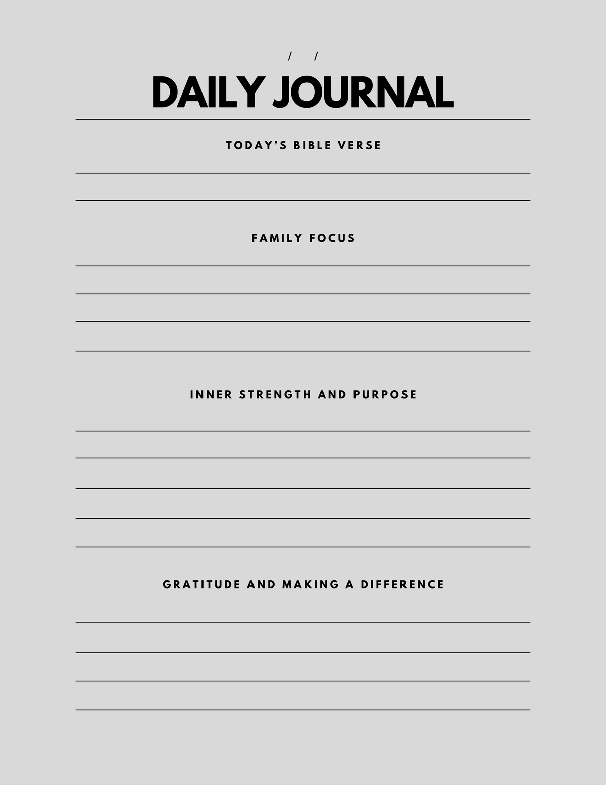 XOXO Journal Co. X Just Stuff "The Men's Daily Journal Edit I"