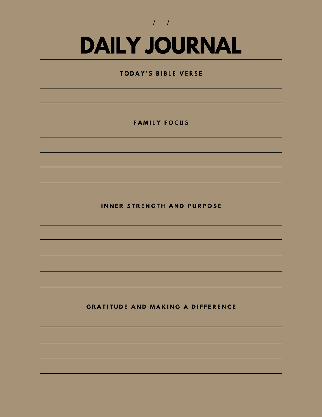 XOXO Journal Co. X Just Stuff "The Men's Daily Journal Edit II"