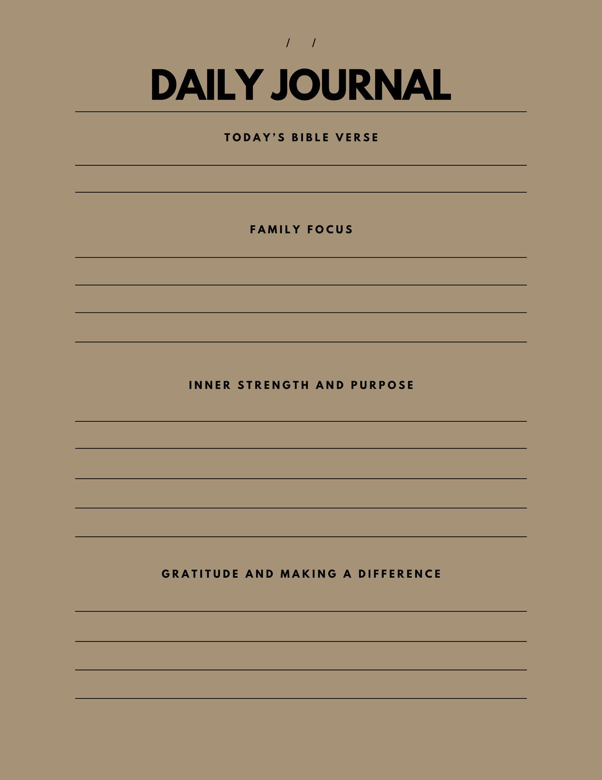 XOXO Journal Co. X Just Stuff "The Men's Daily Journal Edit II"